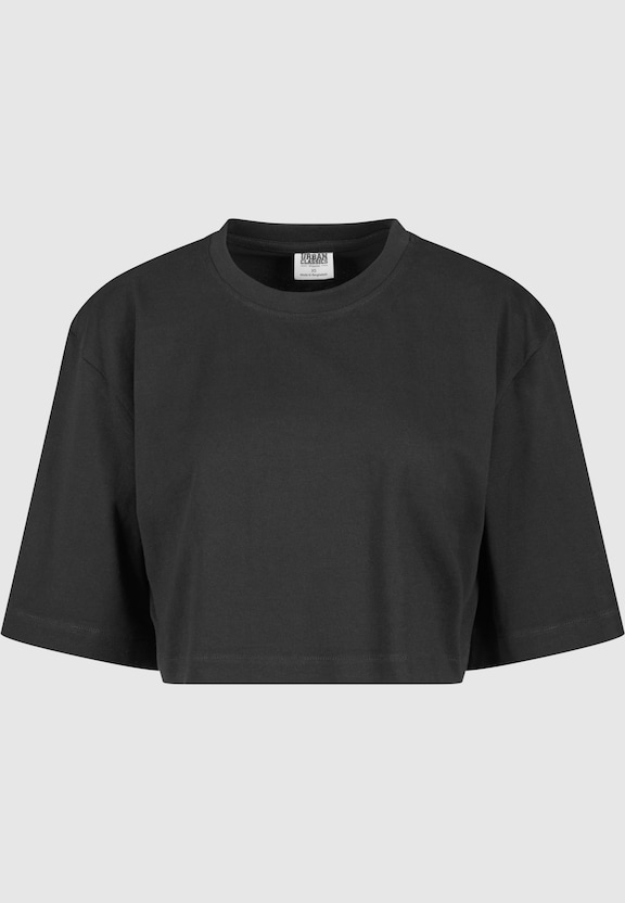 Ladies Heavy Organic Oversized Cropped Tee-3