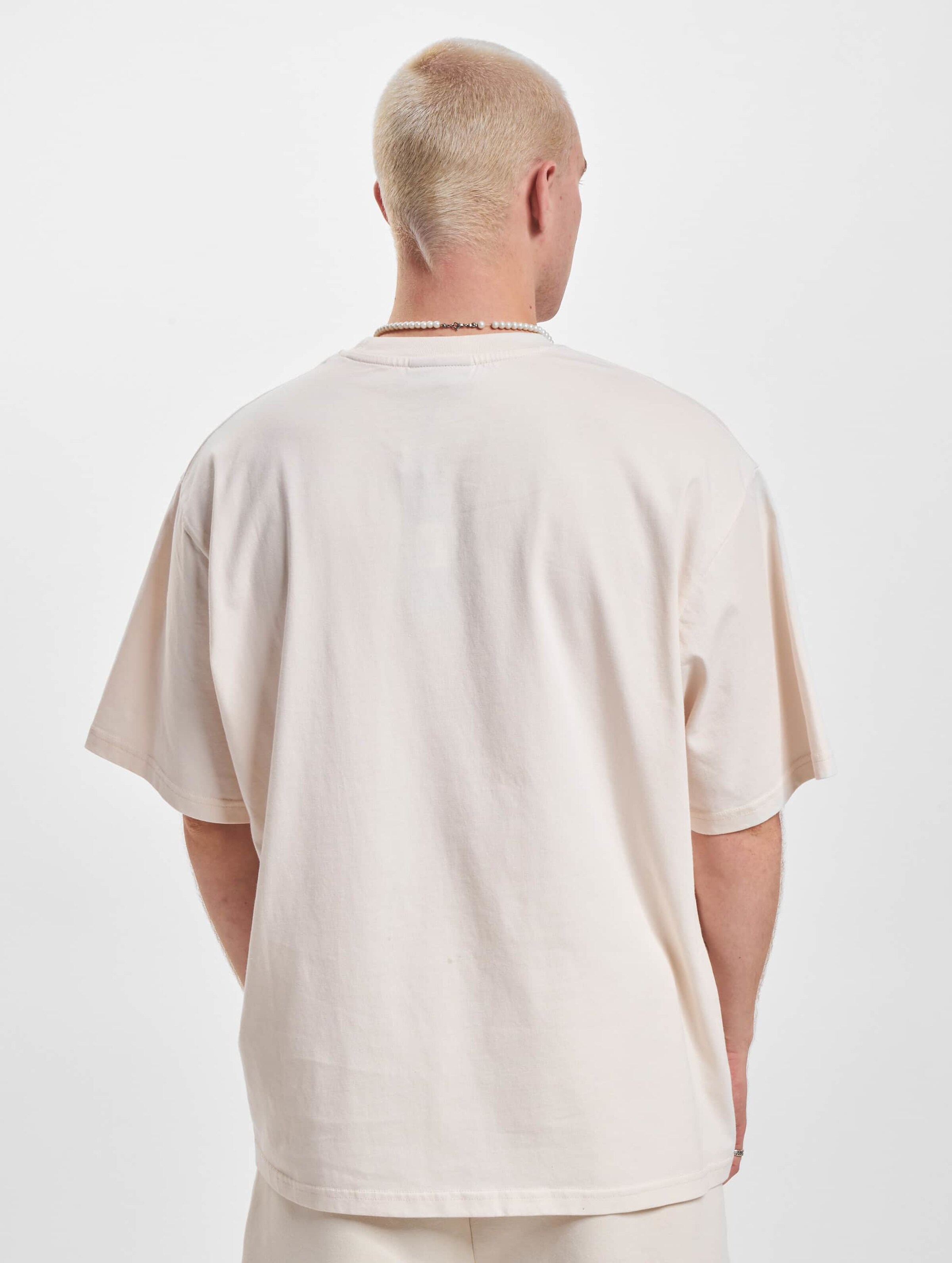 Tシャツ・カットソー WOOALONG Lettering detail Tshirt BEIGE WF2DHT393BE Buy Color Block Logo Print Crew Neck T-Shirt Beige For Men