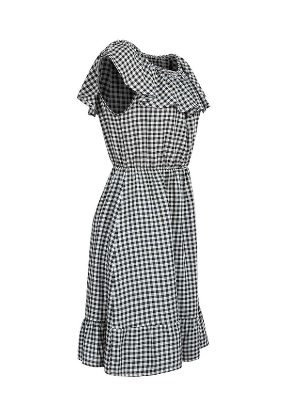 Cloud5ive Kleid Volant Karo-5