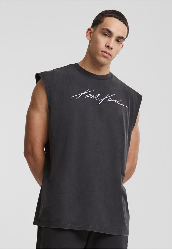 KM242-047-1 Autograph Washed Sleeveless Tee-0