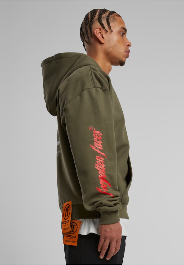 Courage Defines Oversize Zip Hoody-3