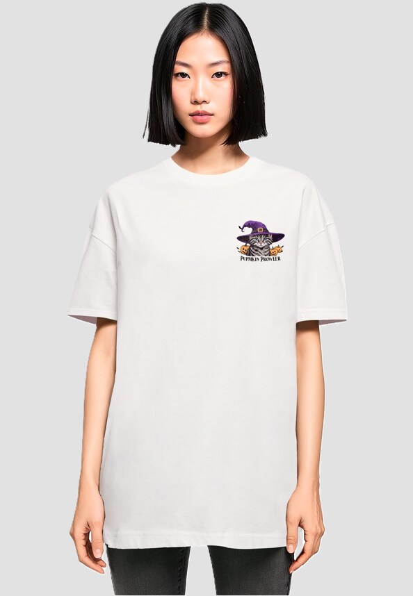 Ladies Halloween - Pumpkin Prowler Tee-0