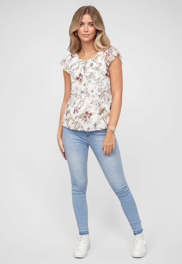 Cloud5ive Chiffon Top Floraler Print-4