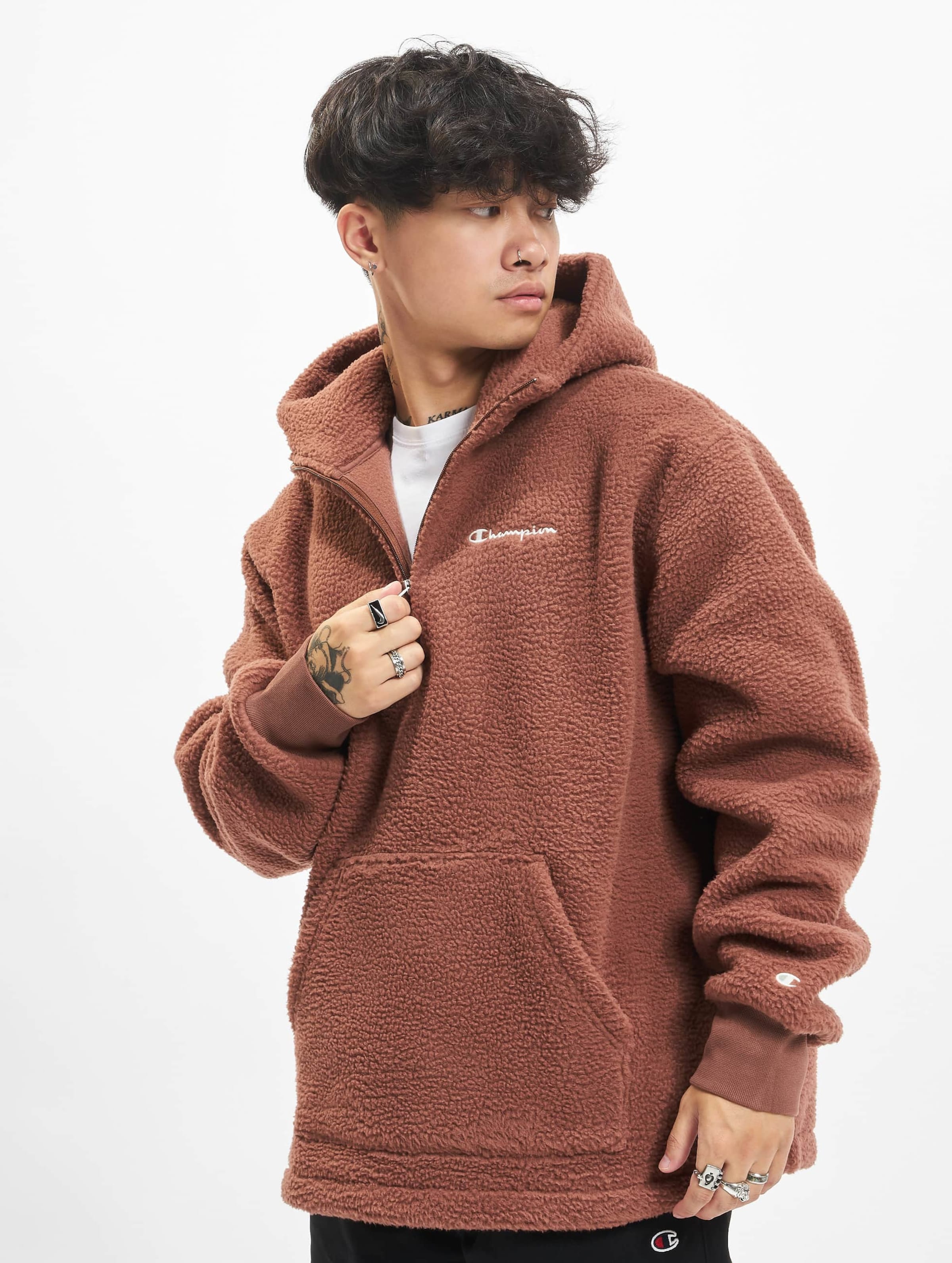 Champion teddy fleece online hoodie