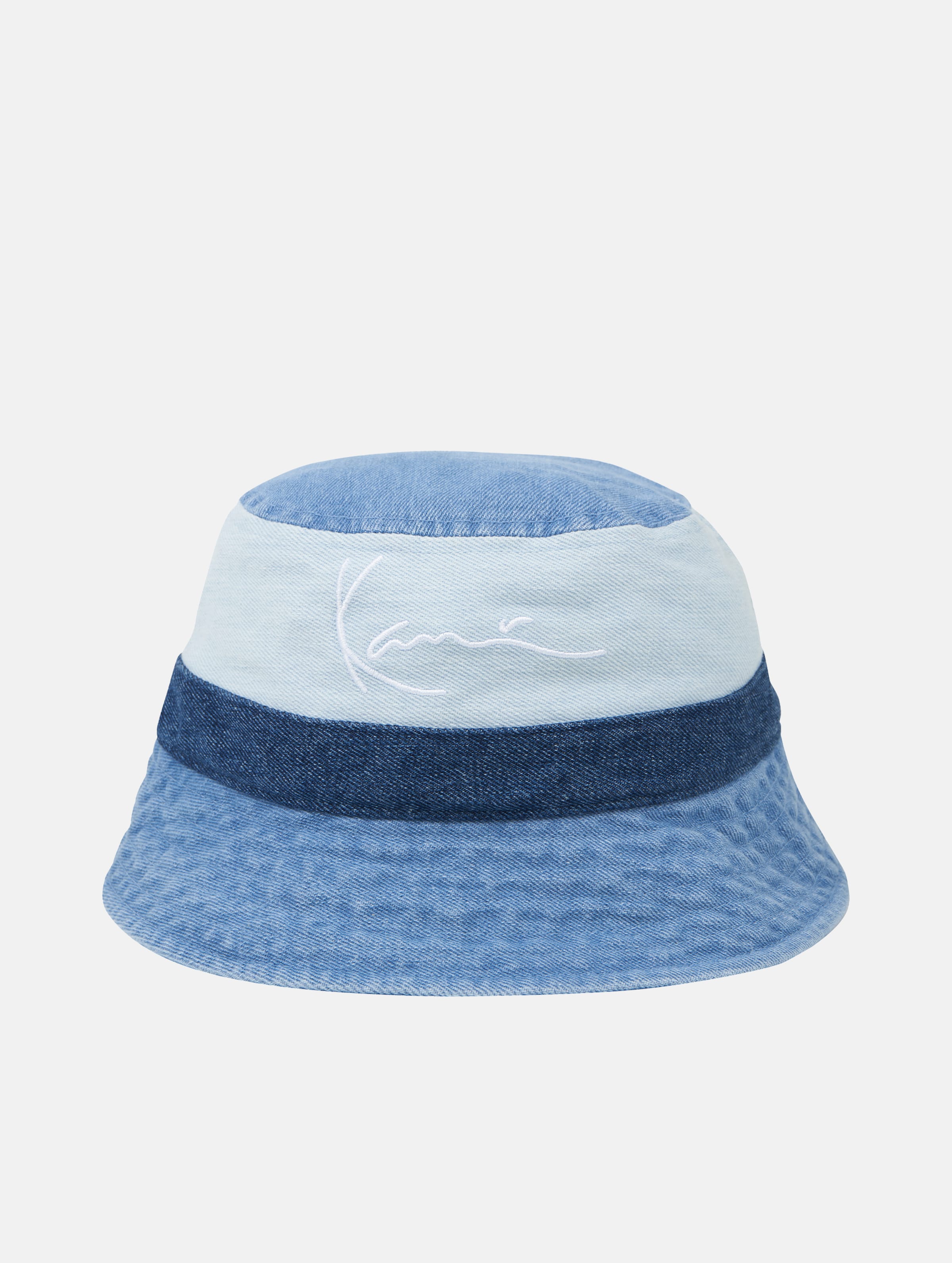 Karl Kani Signature Block Denim Bucket Hat blue Vrouwen op kleur blauw, Maat ONE_SIZE
