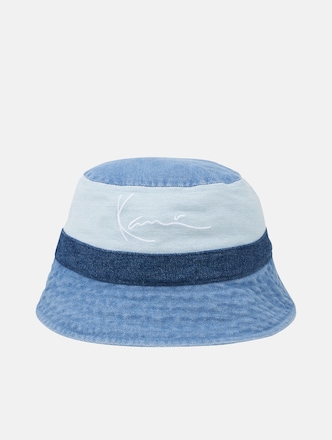 Karl Kani Signature Block Denim Bucket Hat blue