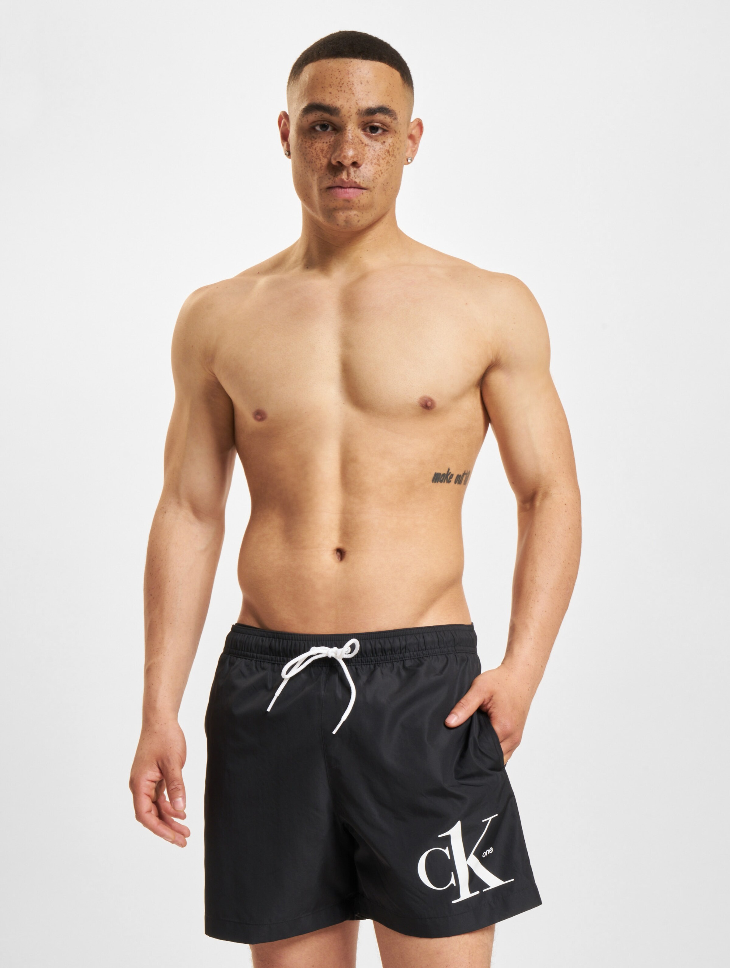 Calvin Klein Underwear Medium Drawstring Badeshorts Männer,Unisex op kleur zwart, Maat M