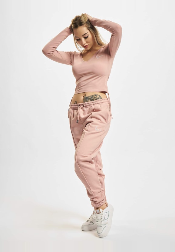Small Signature Gathered Rib Longsleeve-5