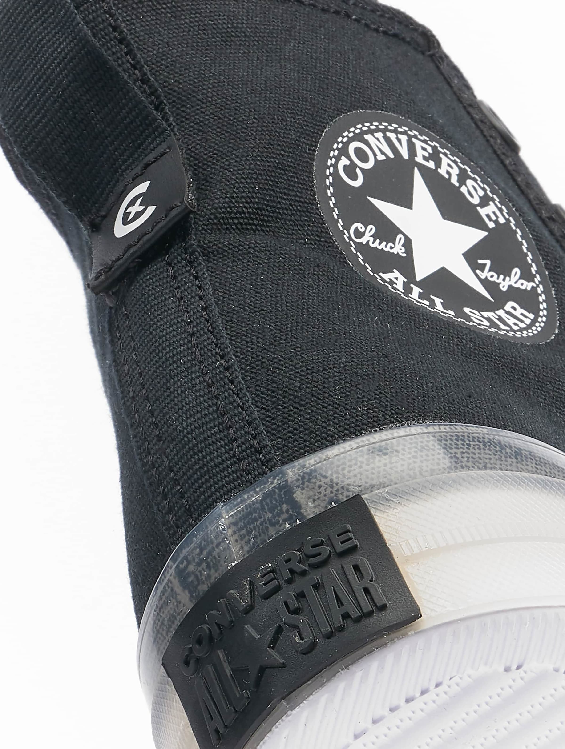 All black converse with white sole online