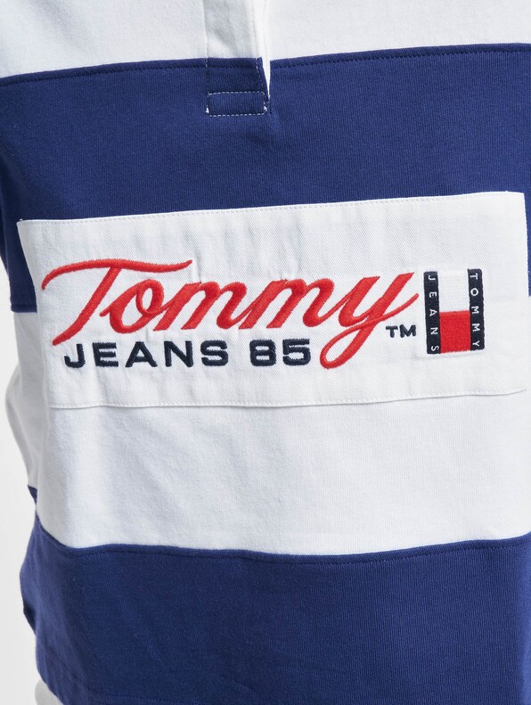 Tommy Jeans Archive Blocking Rugby Polo Shirt White/Multi-5