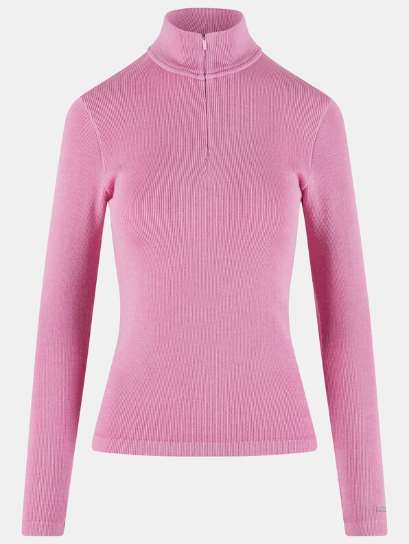 Ribbed Wool Half Zip -3