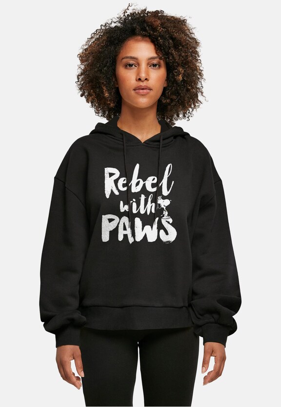 Ladies Peanuts - Rebel with paws Organic Oversized -0