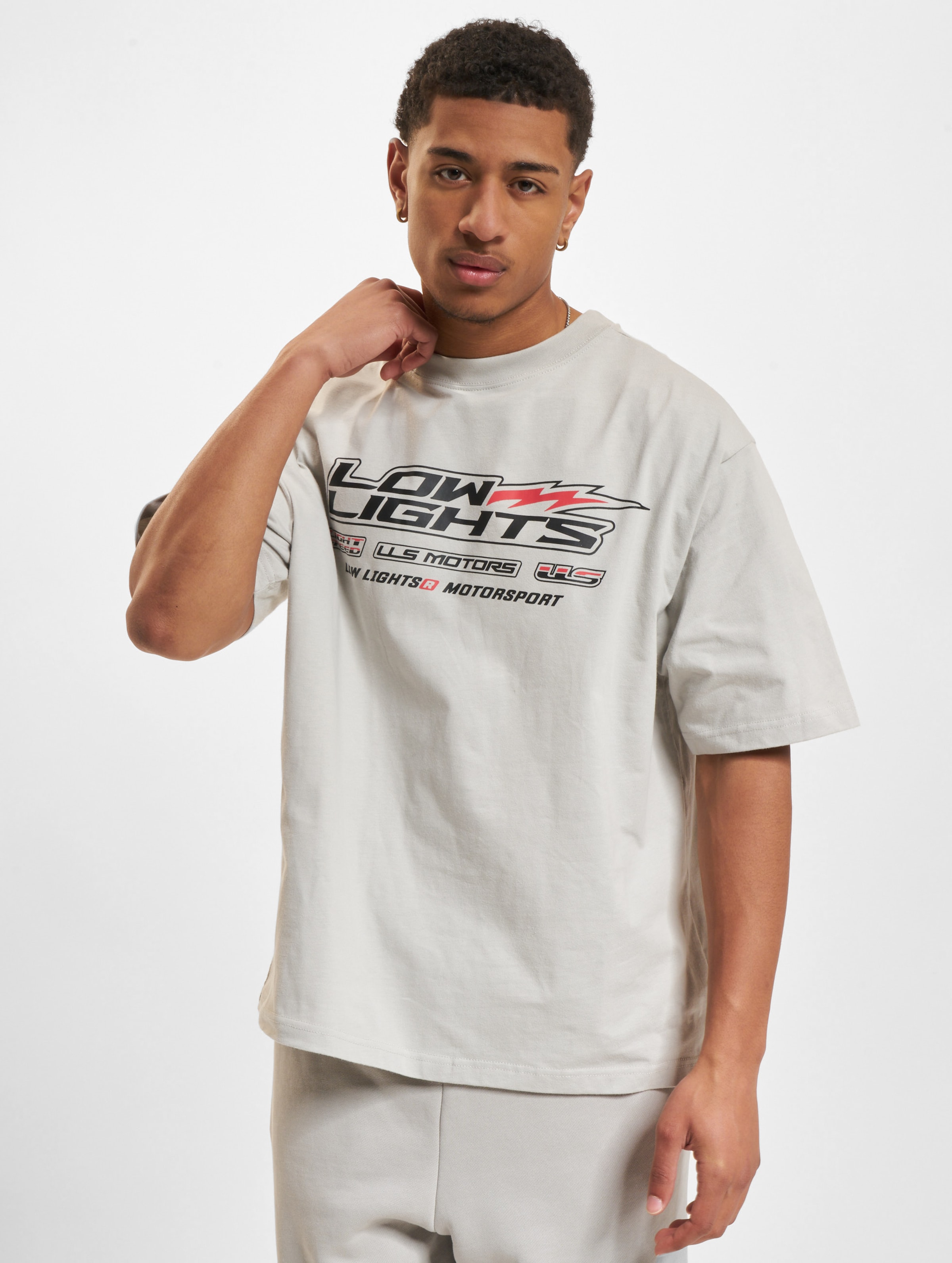 Low Lights Studios LLS Motors T-Shirt Männer,Unisex op kleur grijs, Maat S
