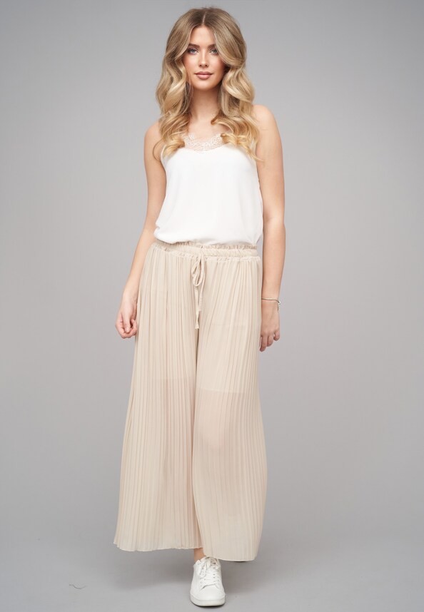 Plissee Culotte Pants-4