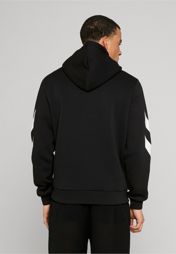 Basic Sleeveprint Hoodie-1