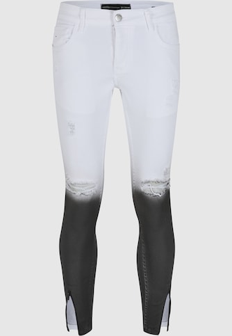 2Y Destroyed Skinny Cropped Denim