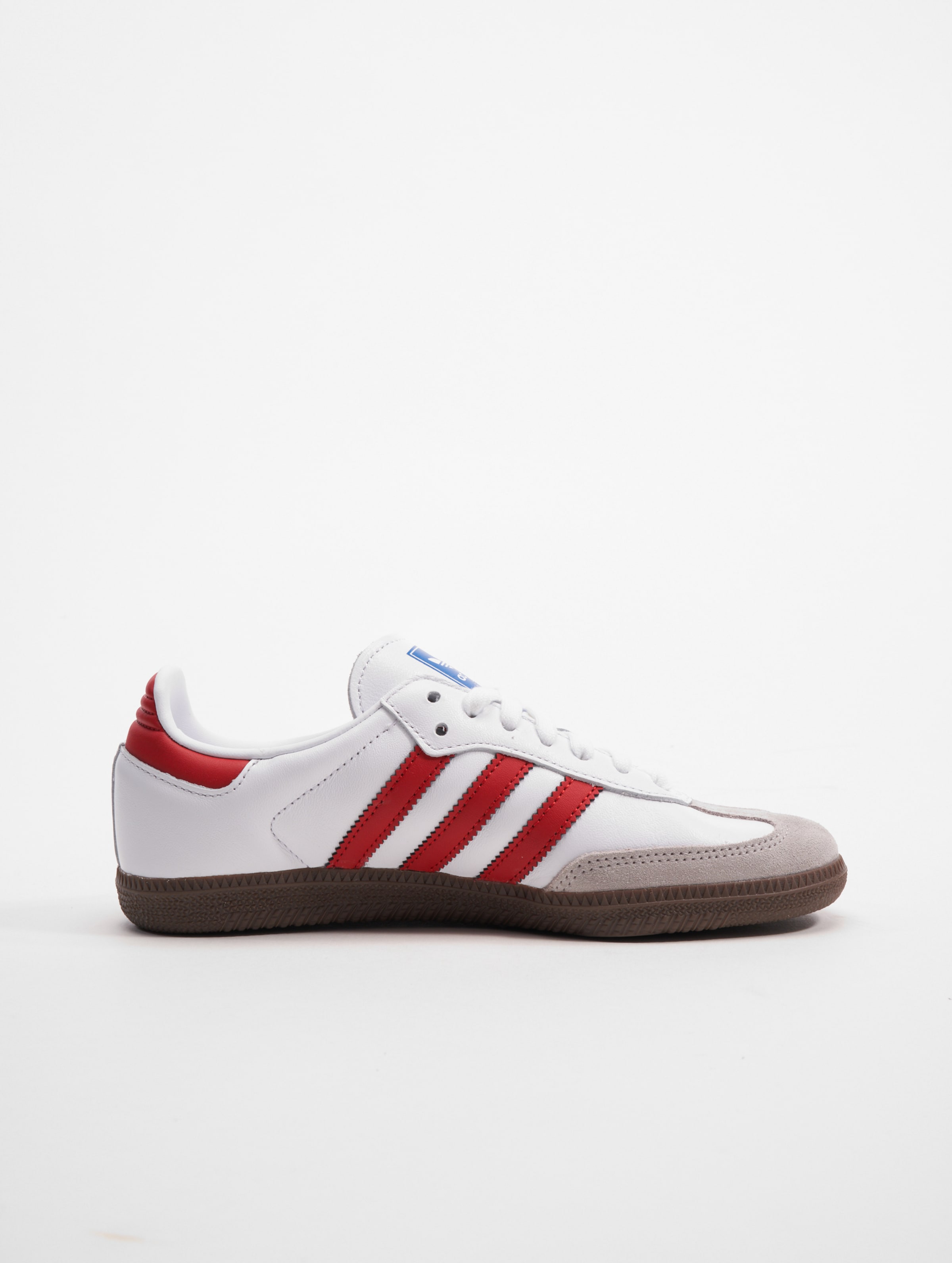 Adidas samba og white and red best sale