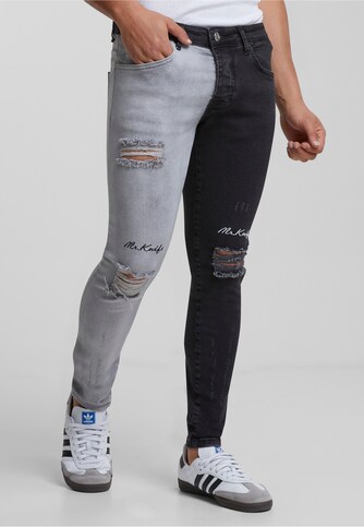 2Y Skinny Fit Destroyed Jeans