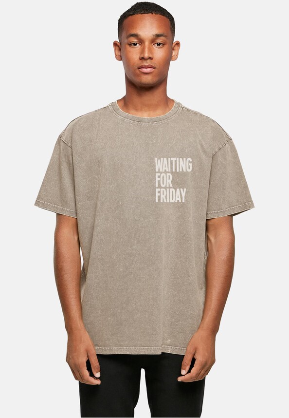 Waiting For Friday Acid Washed Heavy Oversize-0