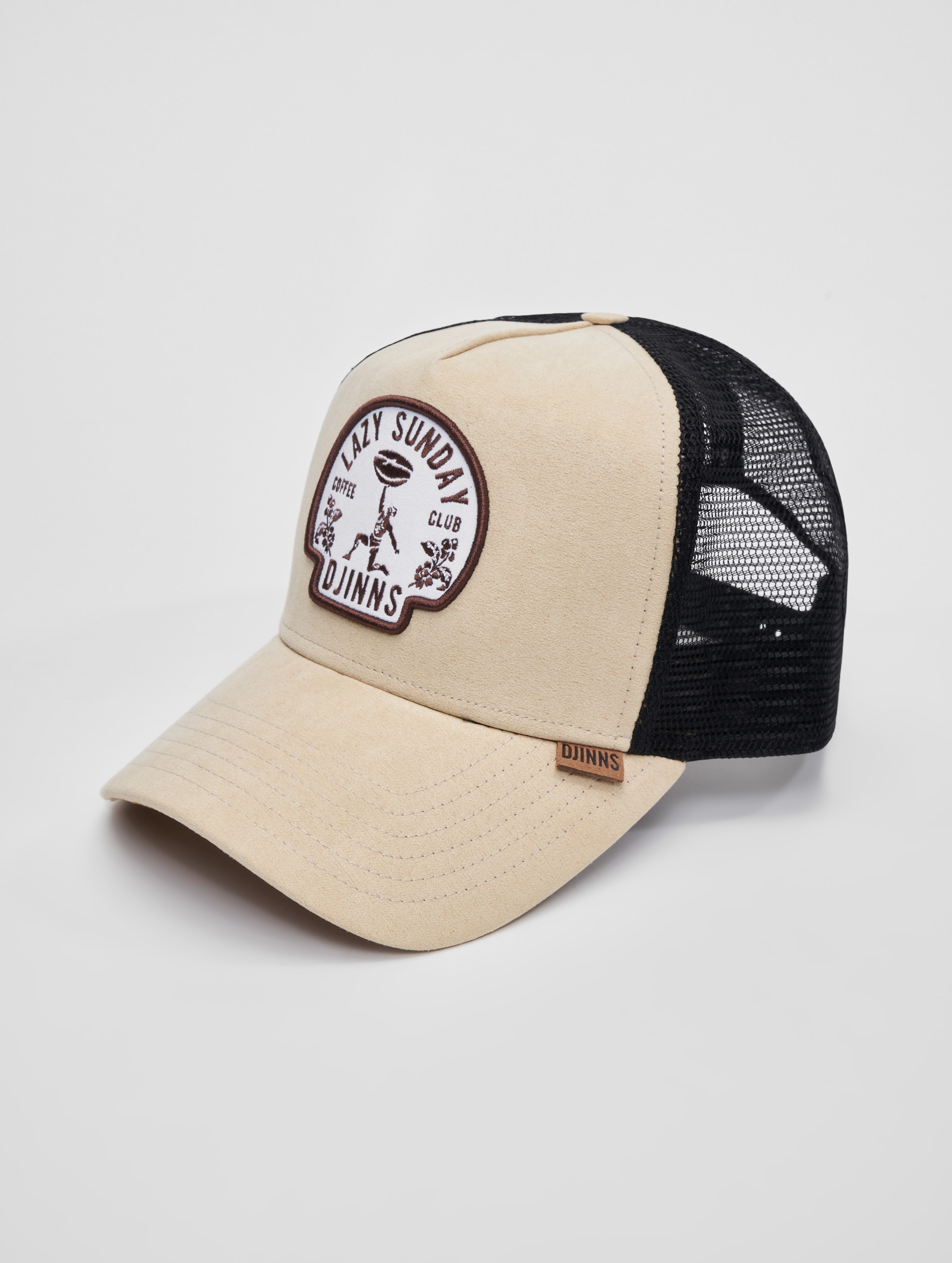 Djinns HFT Lazy Classic Trucker Caps Vrouwen op kleur beige, Maat ADJUSTABLE