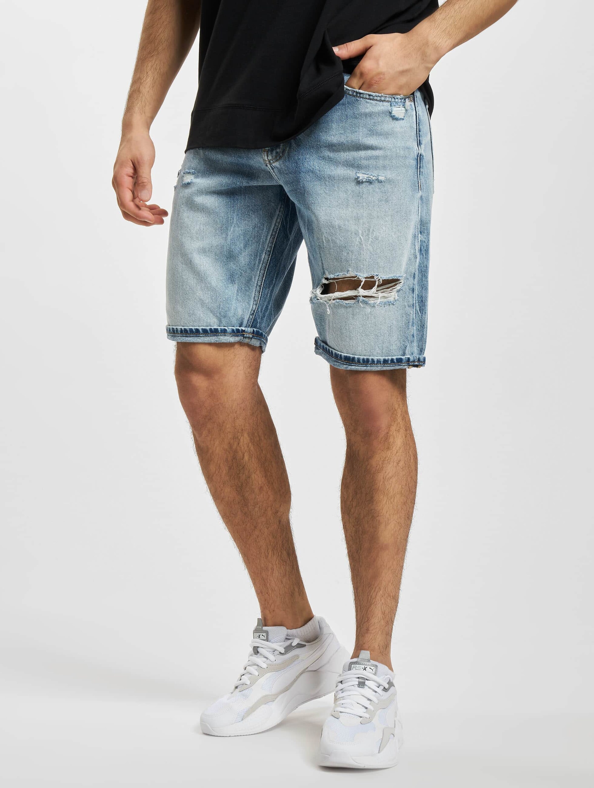 Calvin Klein Jeans Regular Shorts Mannen op kleur blauw, Maat 33