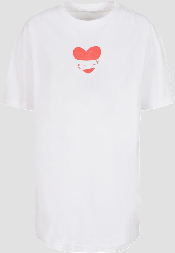 Ladies Hugs & Love - Heart Hug Oversized Boyfriend Tee-2