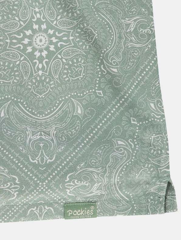 Pocketless Paisley Green-2