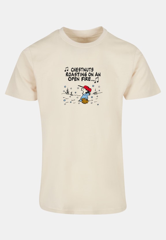 Peanuts Chestnuts Basic Round Neck T-Shirt-0