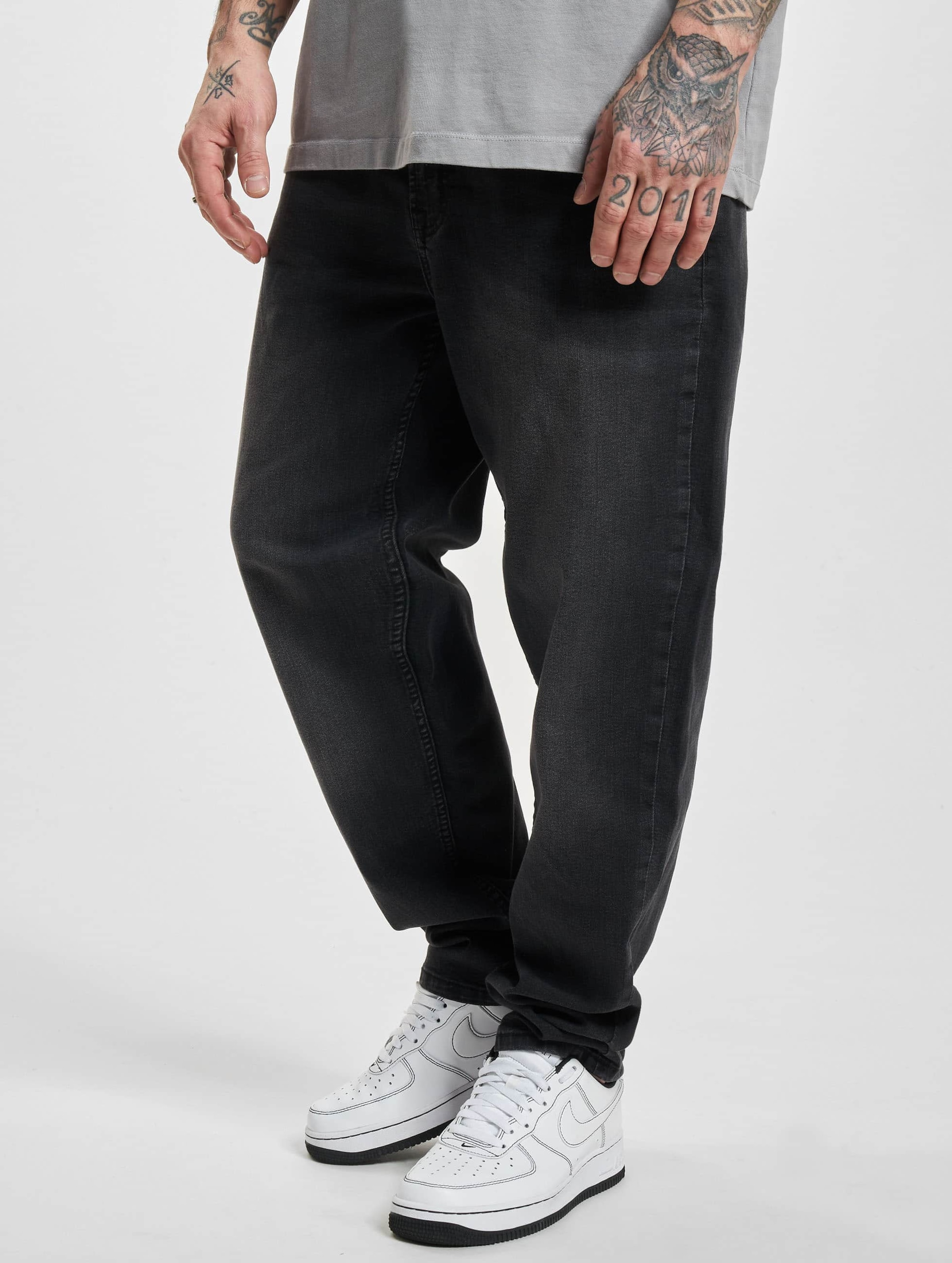 Denim Project Dprecycled Carrot Fit Jeans Mannen op kleur zwart, Maat 2830