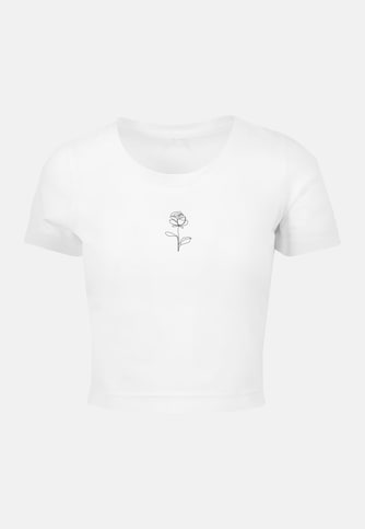 Ladies Rose Cropped Tee