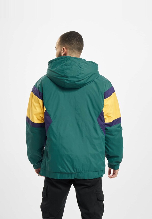 Color Block Half Zip Retro-1
