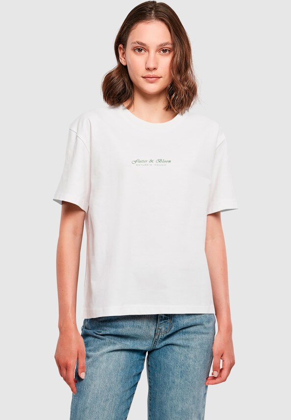 Ladies Flutter And Bloom Tee-0