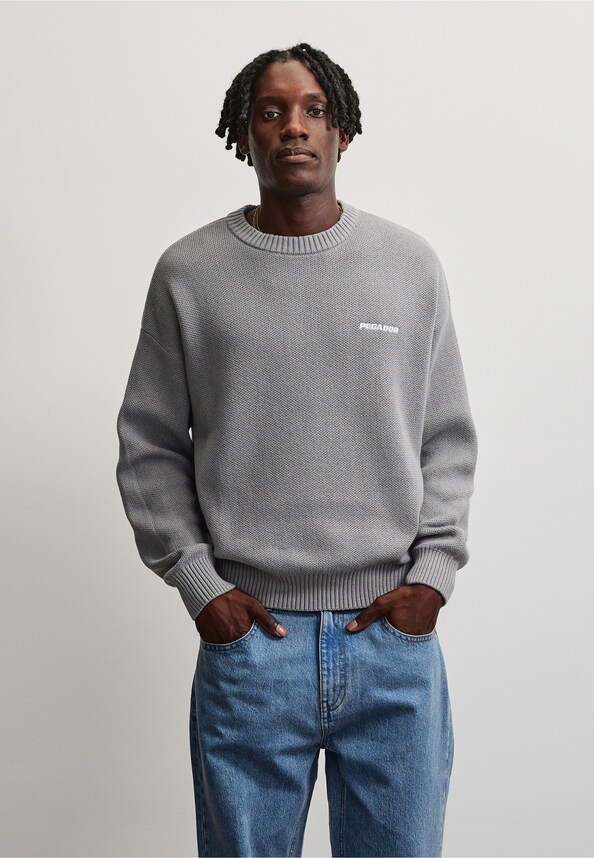 Logo Oversized Knit Sweater-0