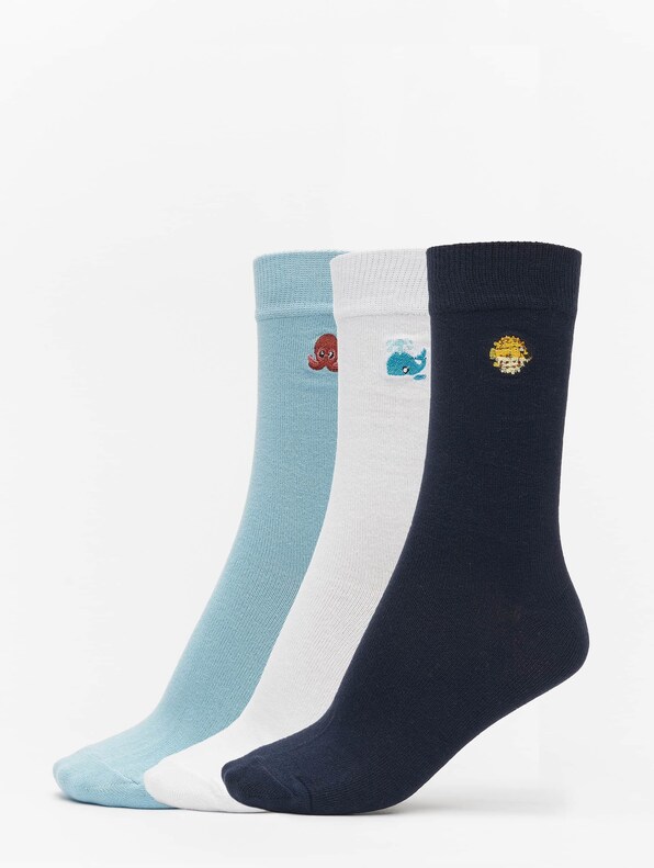 Fun Embroidery Socks 3-Pack-0