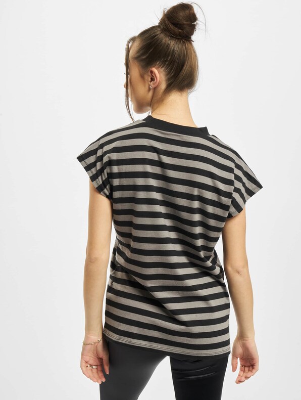 Ladies Y/D Stripe Tee-1