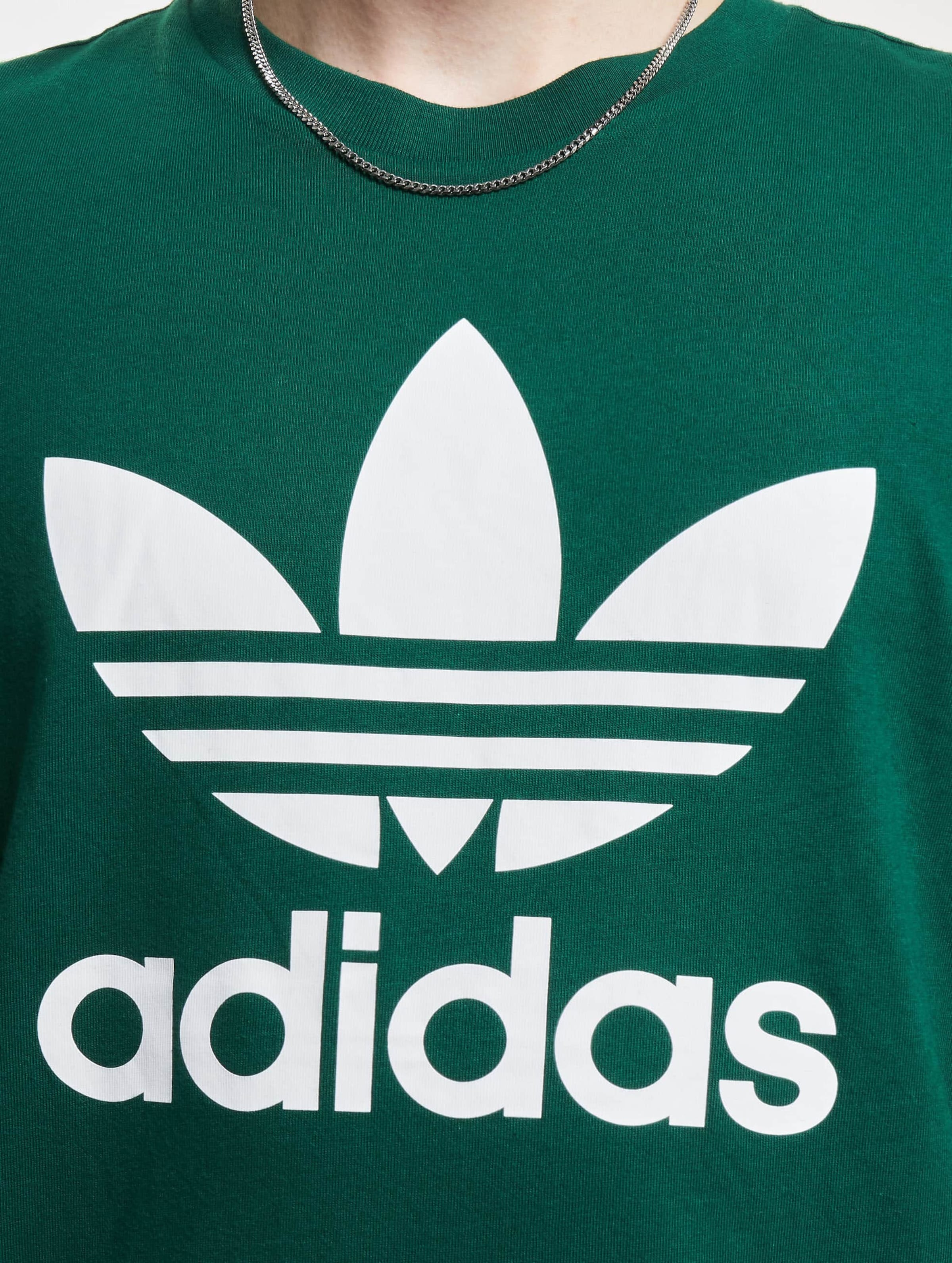 Adidas trefoil cheap t shirt green