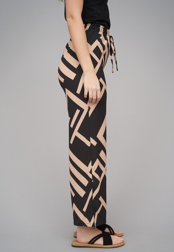 Summer Crepe Pant Geometric-3