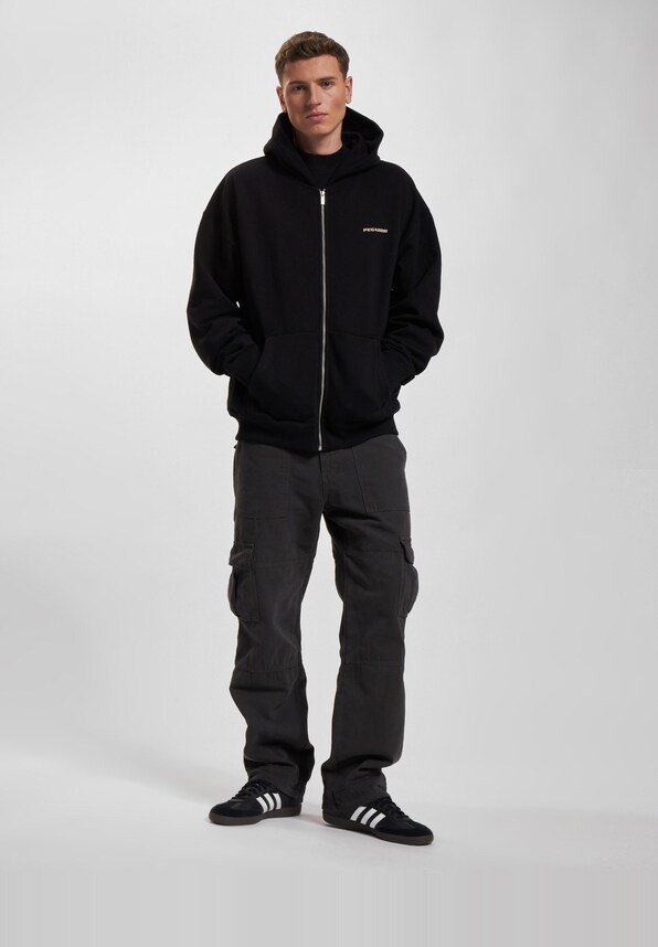 PEGADOR Colne Logo Oversized Sweat Zip Hoodies-4