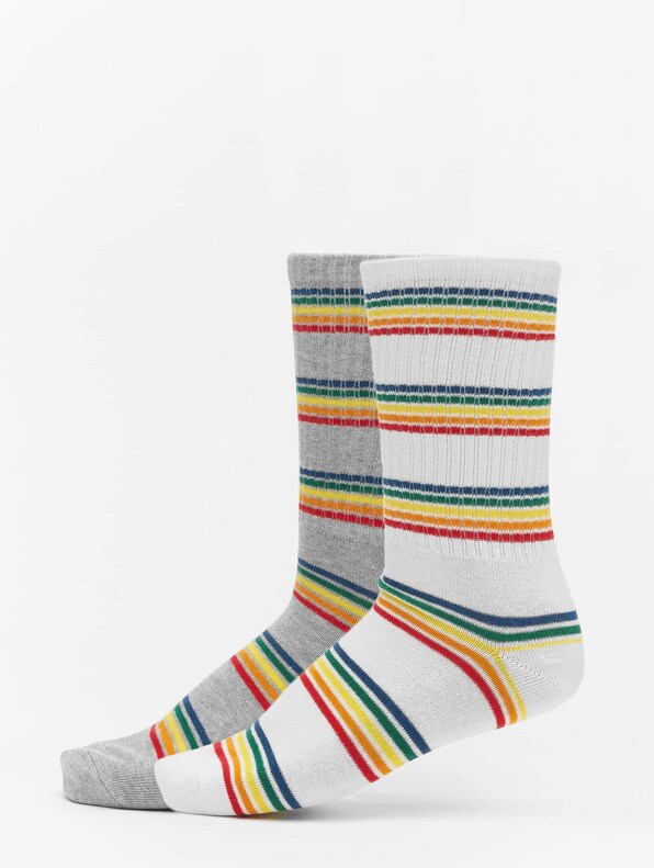 Rainbow Stripes Socks 2-Pack-0