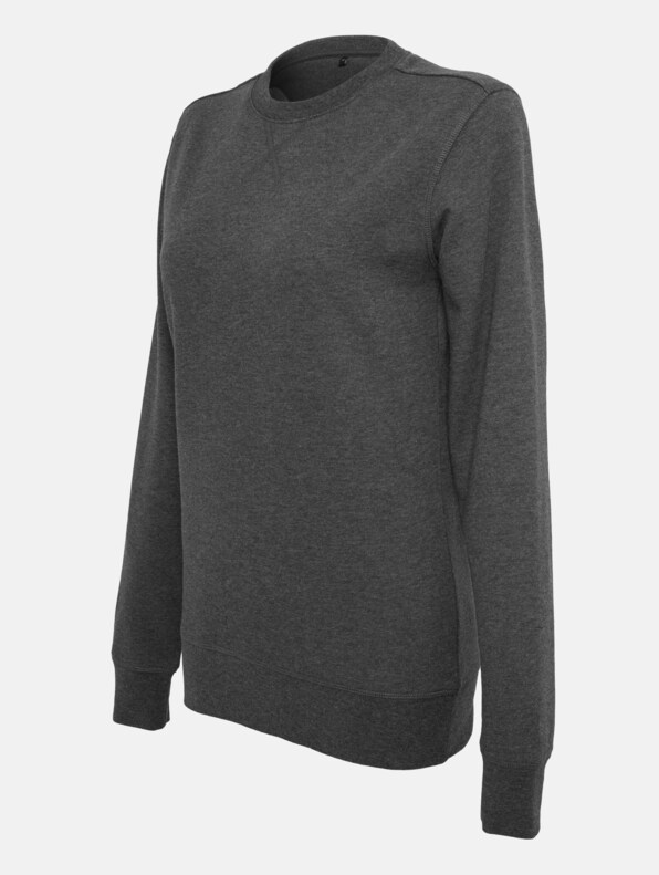 Build Your Brand Ladies Light Crewneck-5