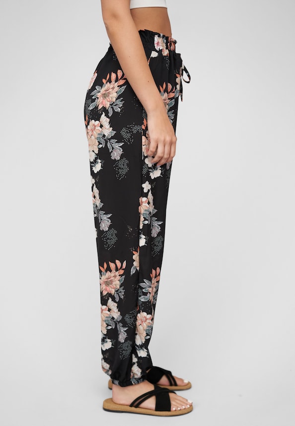Pants with aop flower print-3