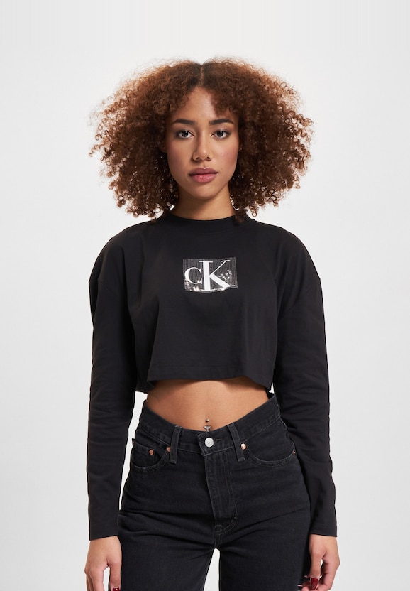 Calvin Klein Jeans Sequin Cropped Longsleeves-1