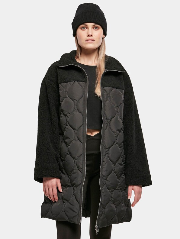 Ladies Oversized Sherpa Quilted-0