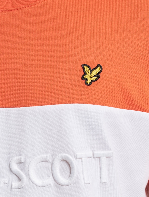 Lyle & Scott Colourblock Embroidered Logo T-Shirt-3