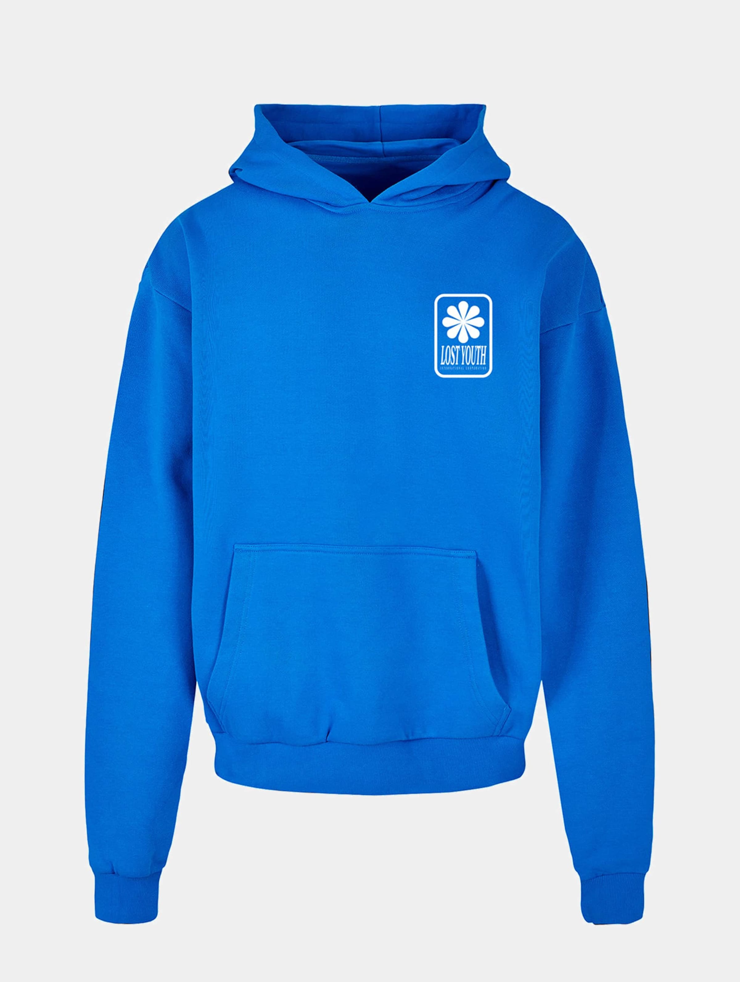 Lost Youth LY HOODY - ICON V.4 Mannen op kleur blauw, Maat 4XL