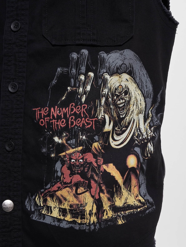Brandit Iron Maiden Vintage Sleeveless NOTB  Hemden-3
