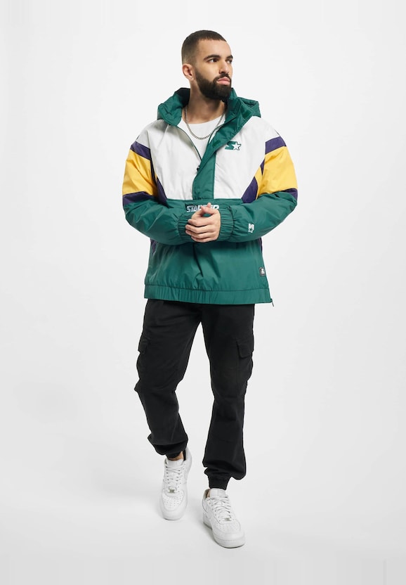 Color Block Half Zip Retro-6