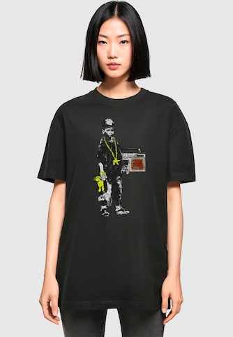 Ladies Brandalised - Boy With Teddy Oversized Boyfriend Tee