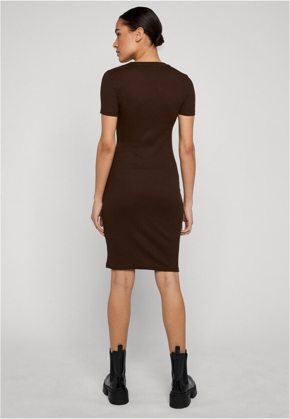 Ladies Basic Slim Fit T-Shirt Dress-1