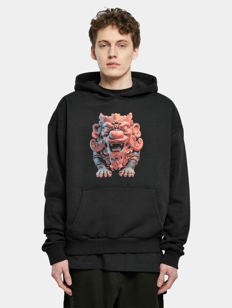 Build Your Brand Men's Ultra Heavy Cotton Box Hoody - Oversized Hooded Sweatshirt With Kangaroo Pocket, Urban Fit